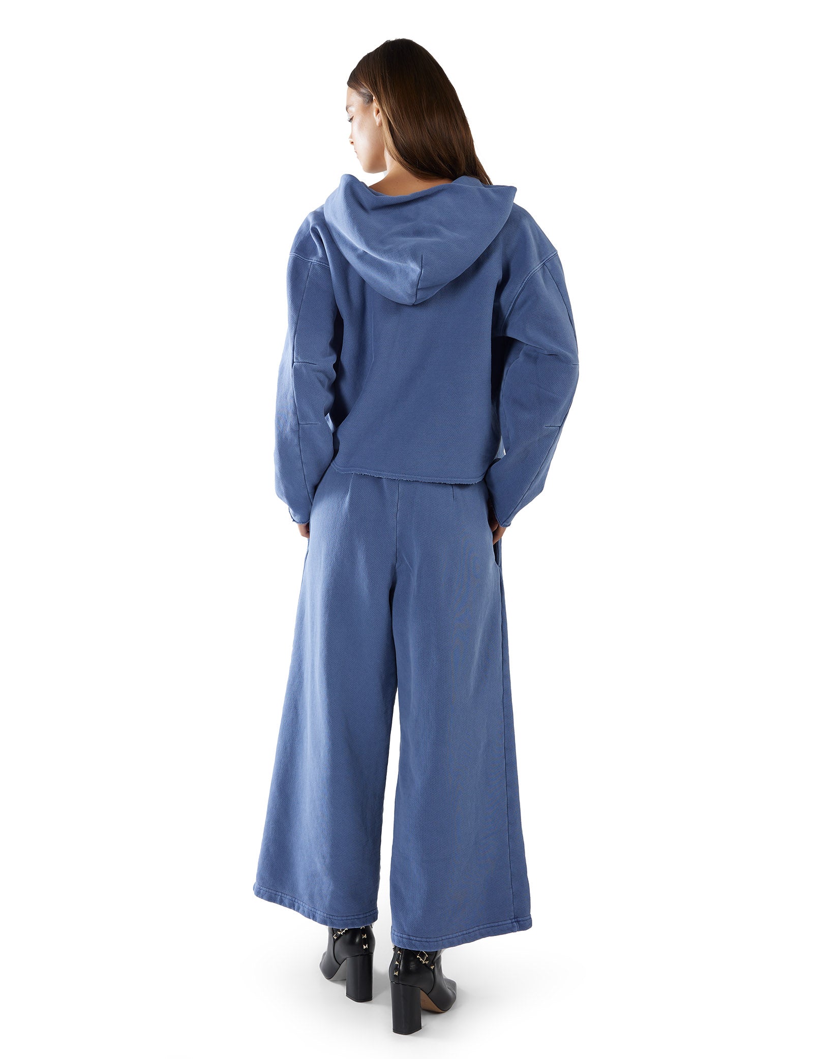 Rachel Raw Crop Hoodie