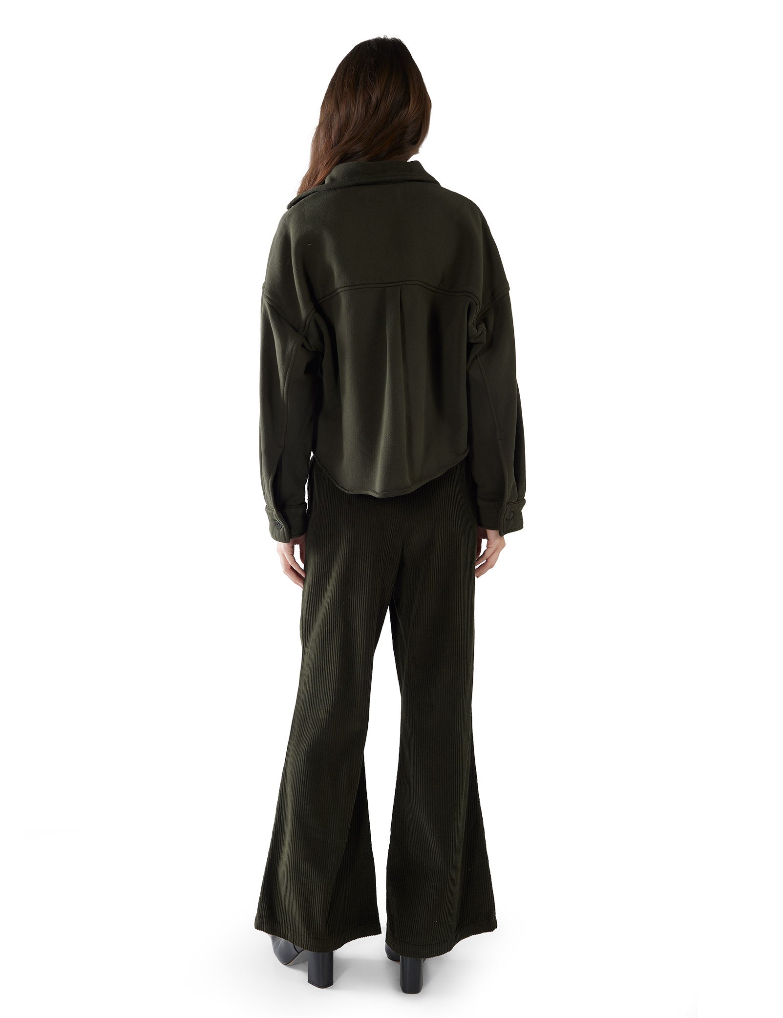 Alison Oversized Crop Button Up