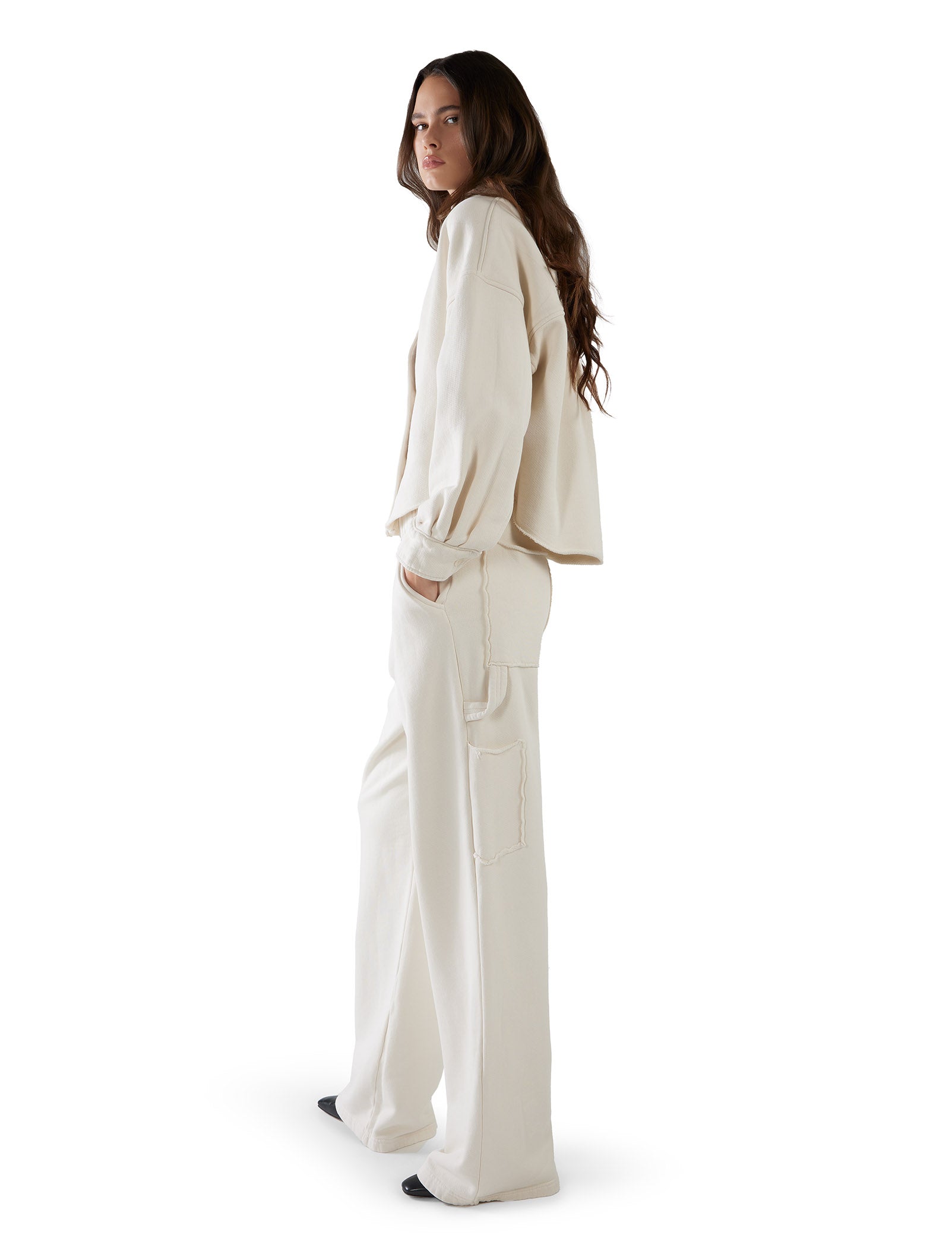 Alison Oversized Crop Button Up