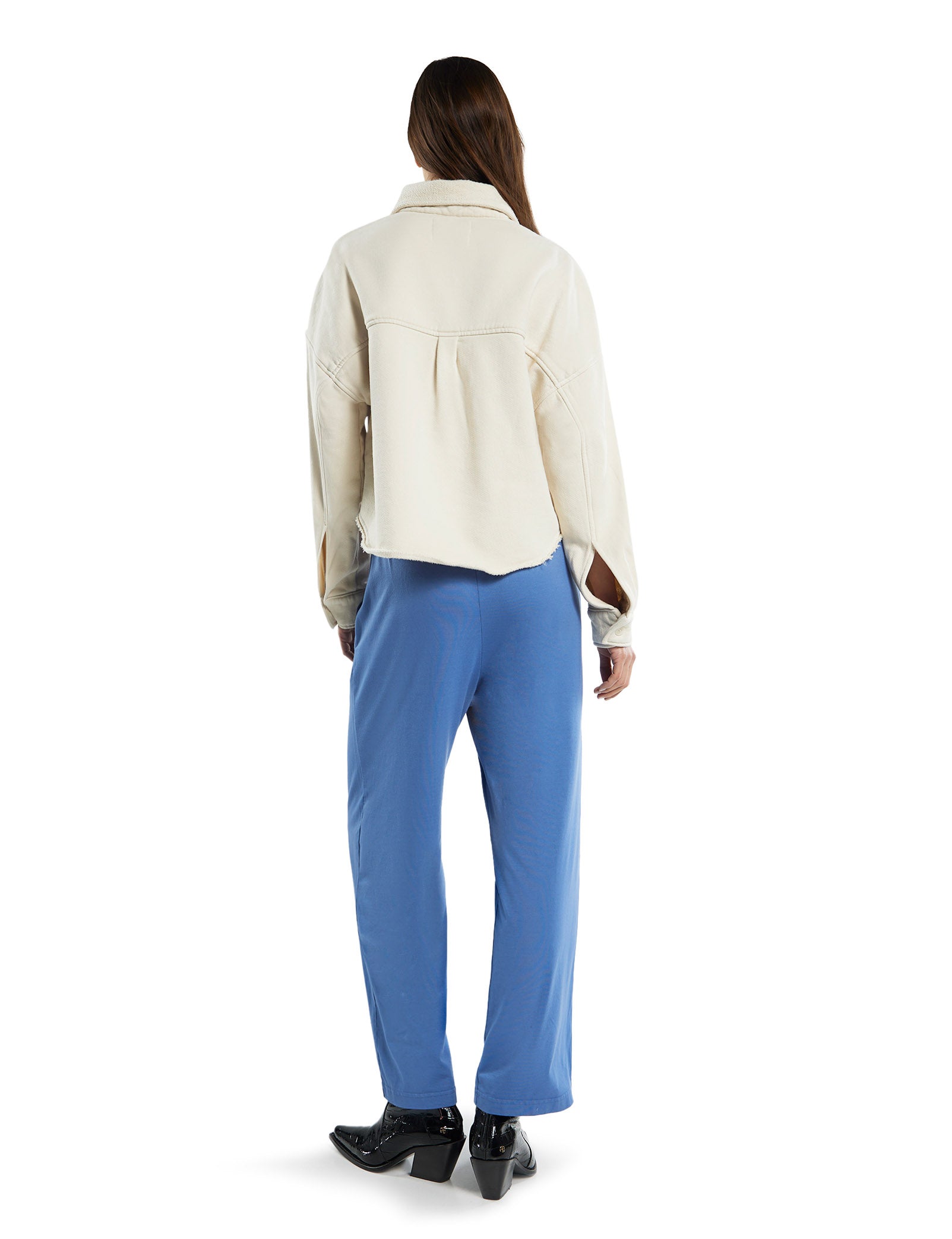 Phoebe Oversized Crop Button Up