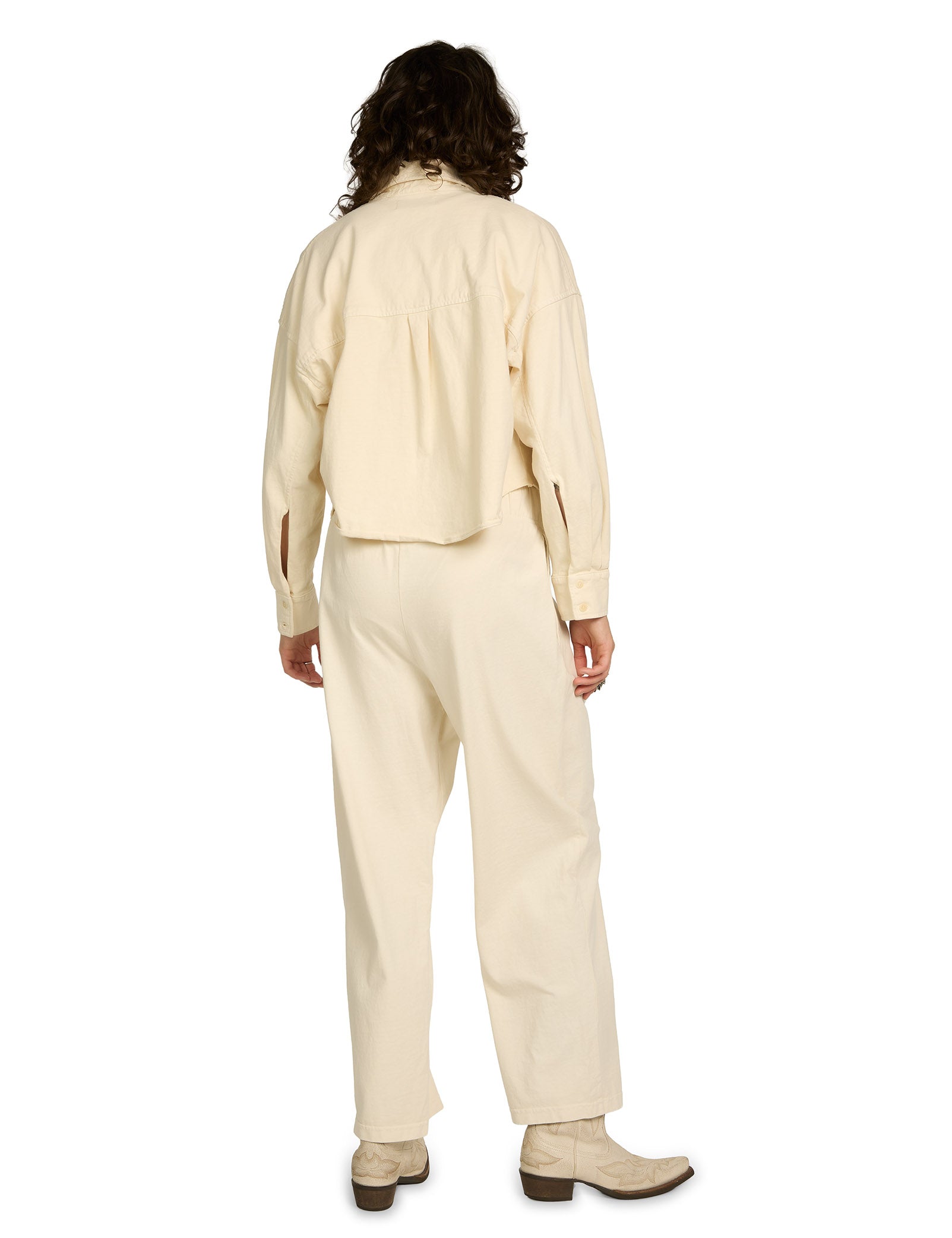 Coopa Oversized Crop Button Up
