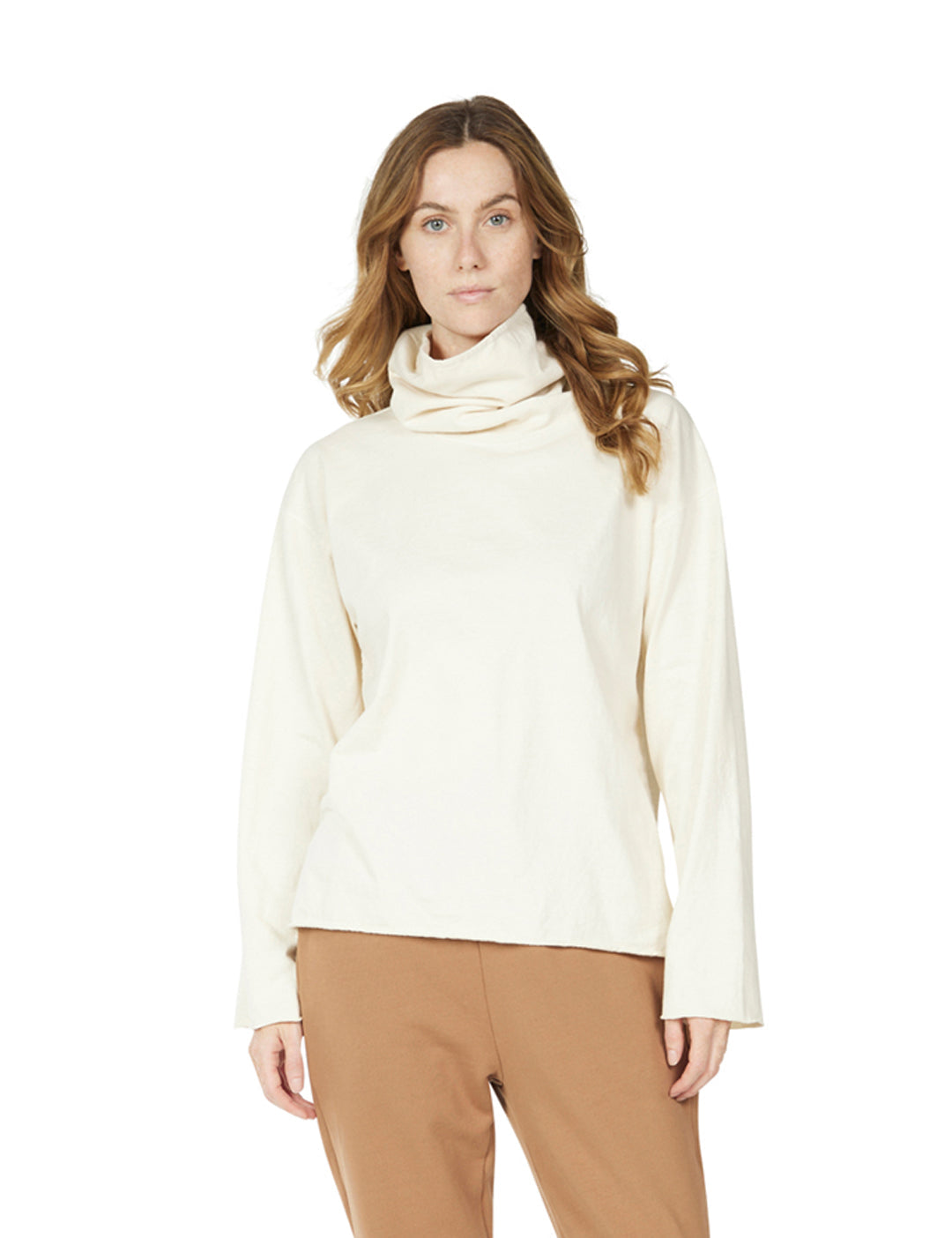 Heavyweight Cowl Neck Long Sleeve