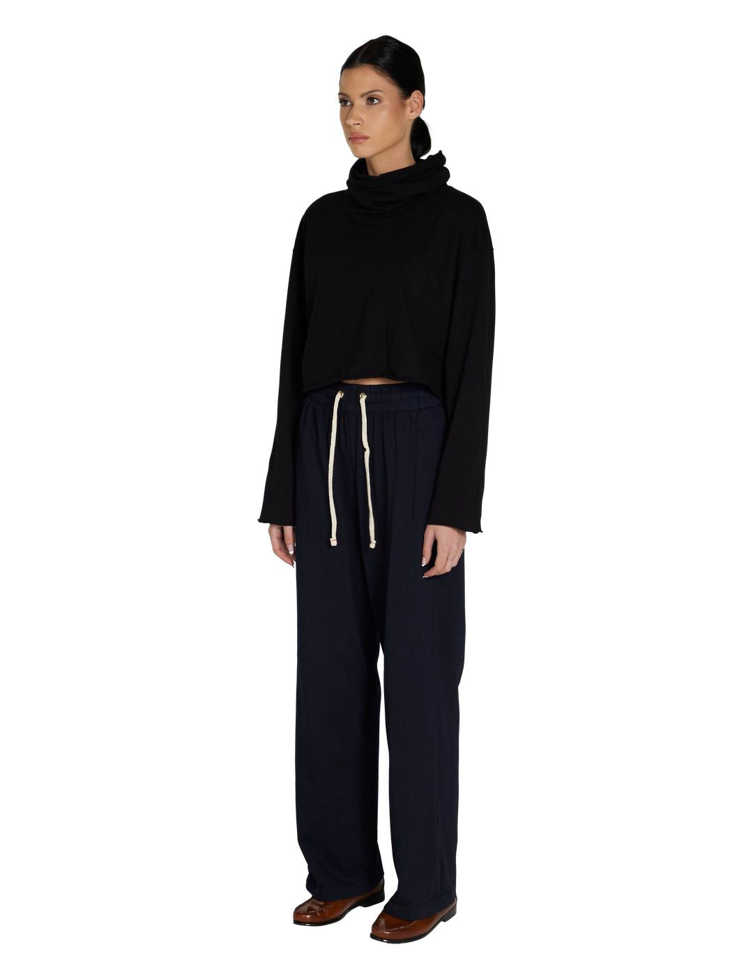 Coreena Crop Cowl Neck