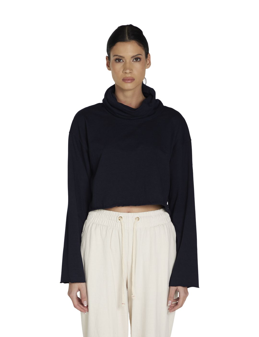 Coreena Crop Cowl Neck