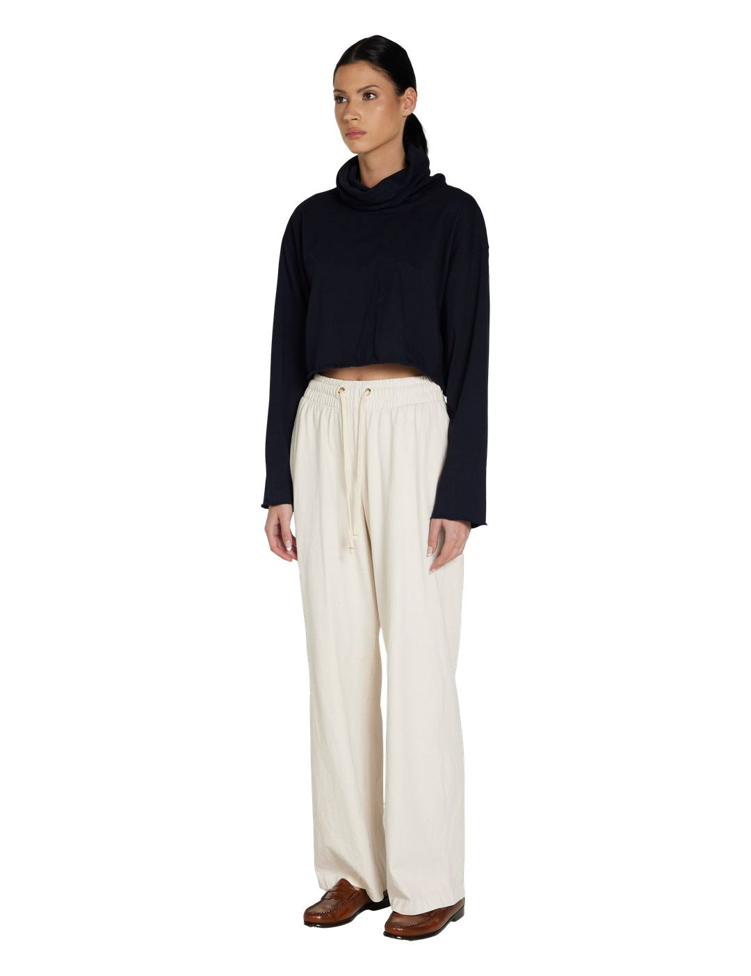 Coreena Crop Cowl Neck