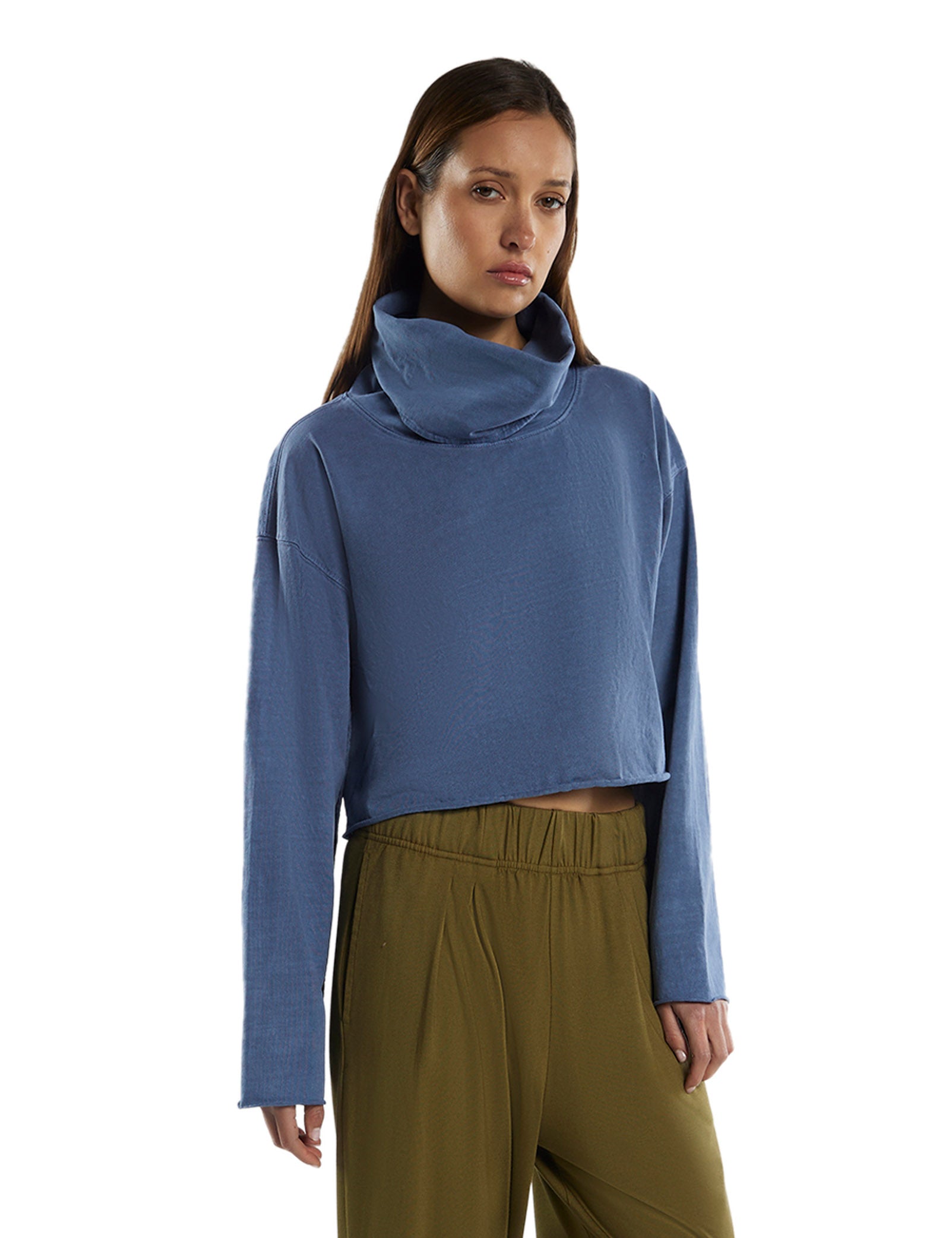 Coreena Crop Cowl Neck