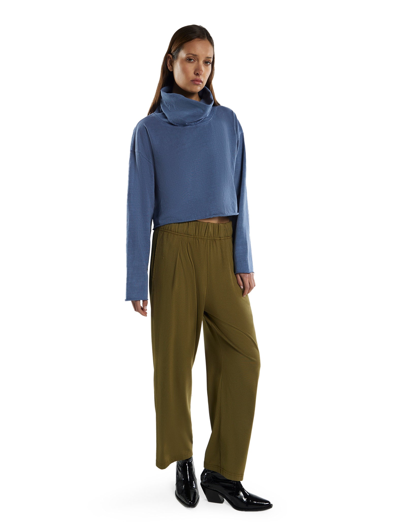 Coreena Crop Cowl Neck