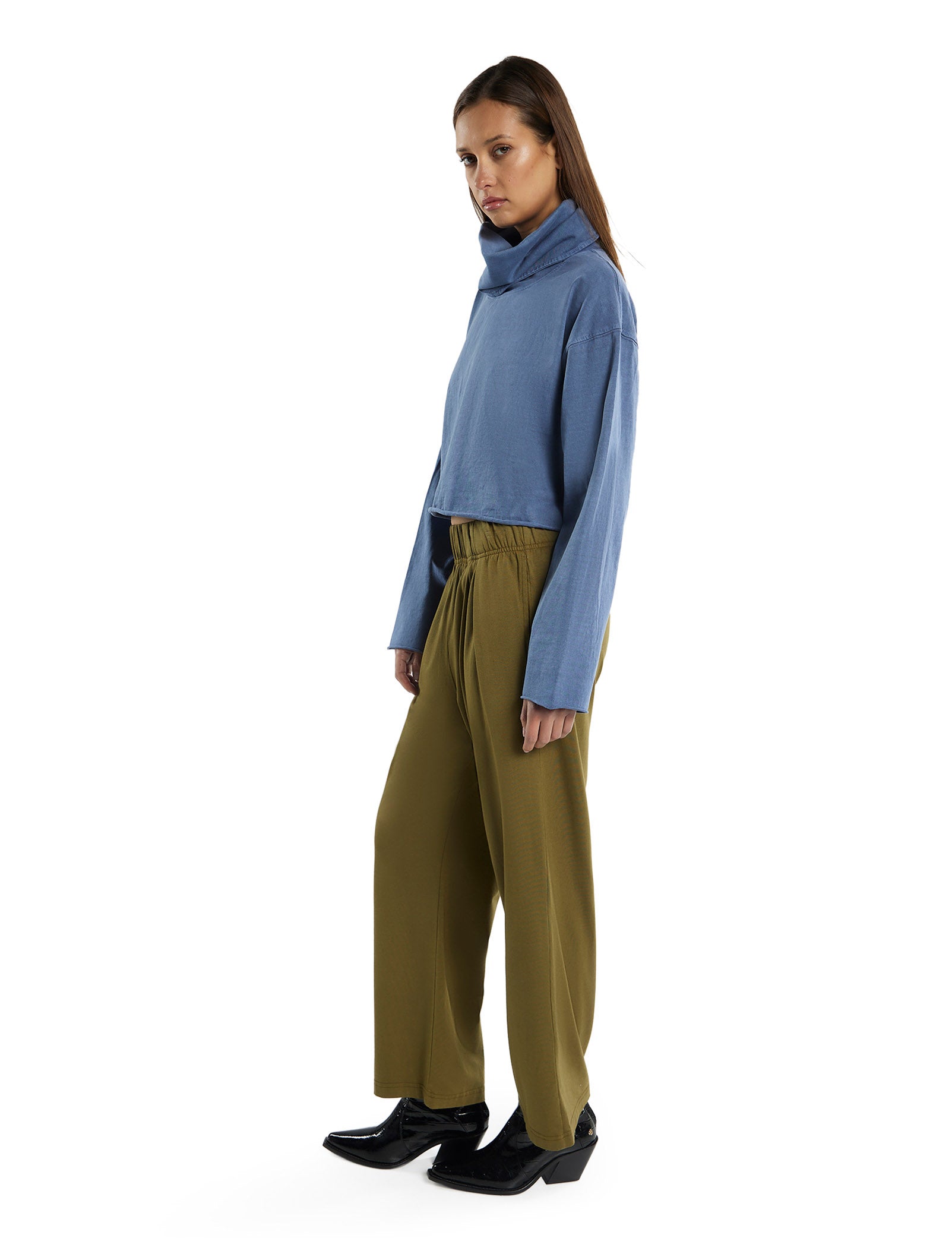 Coreena Crop Cowl Neck