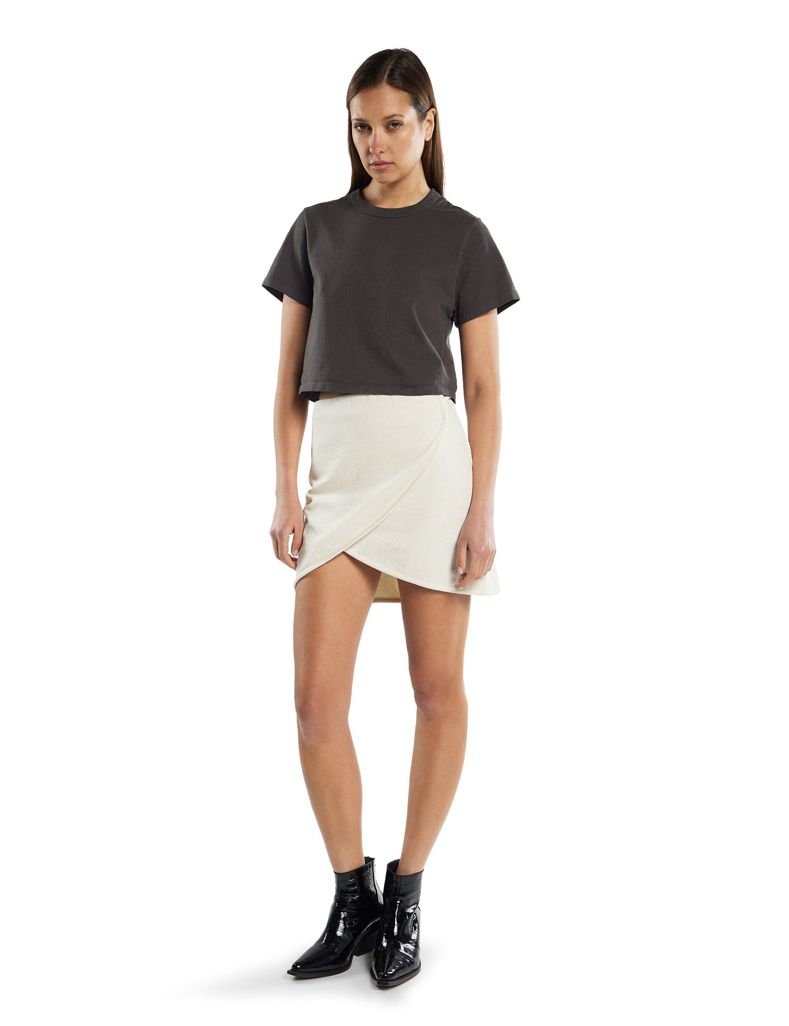 Misty Scallop Wrap Skirt