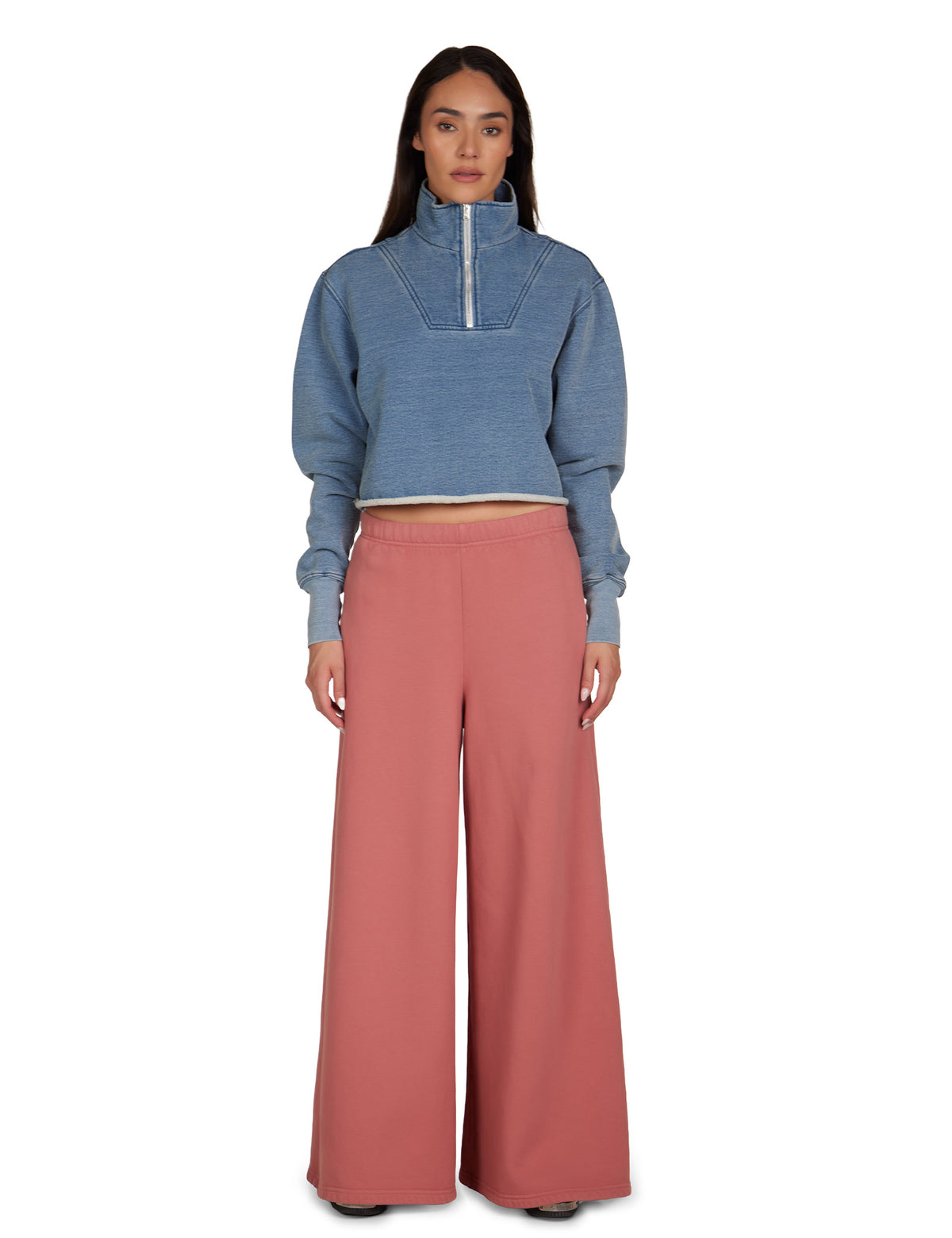 Haley Crop Half Zip Pullover