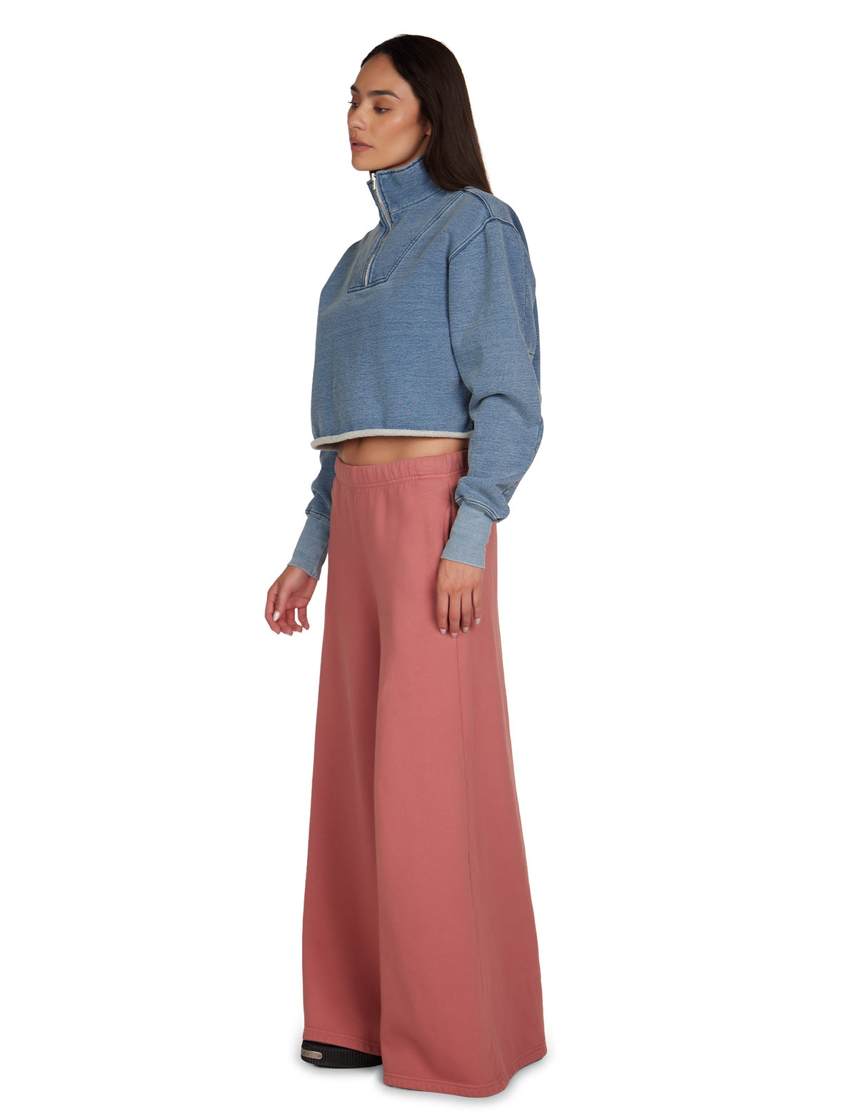 Haley Crop Half Zip Pullover