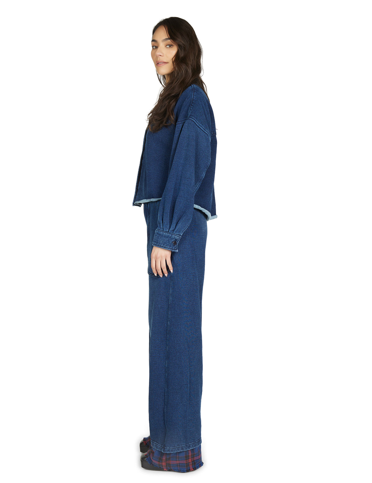 Alison Oversized Crop Button Up