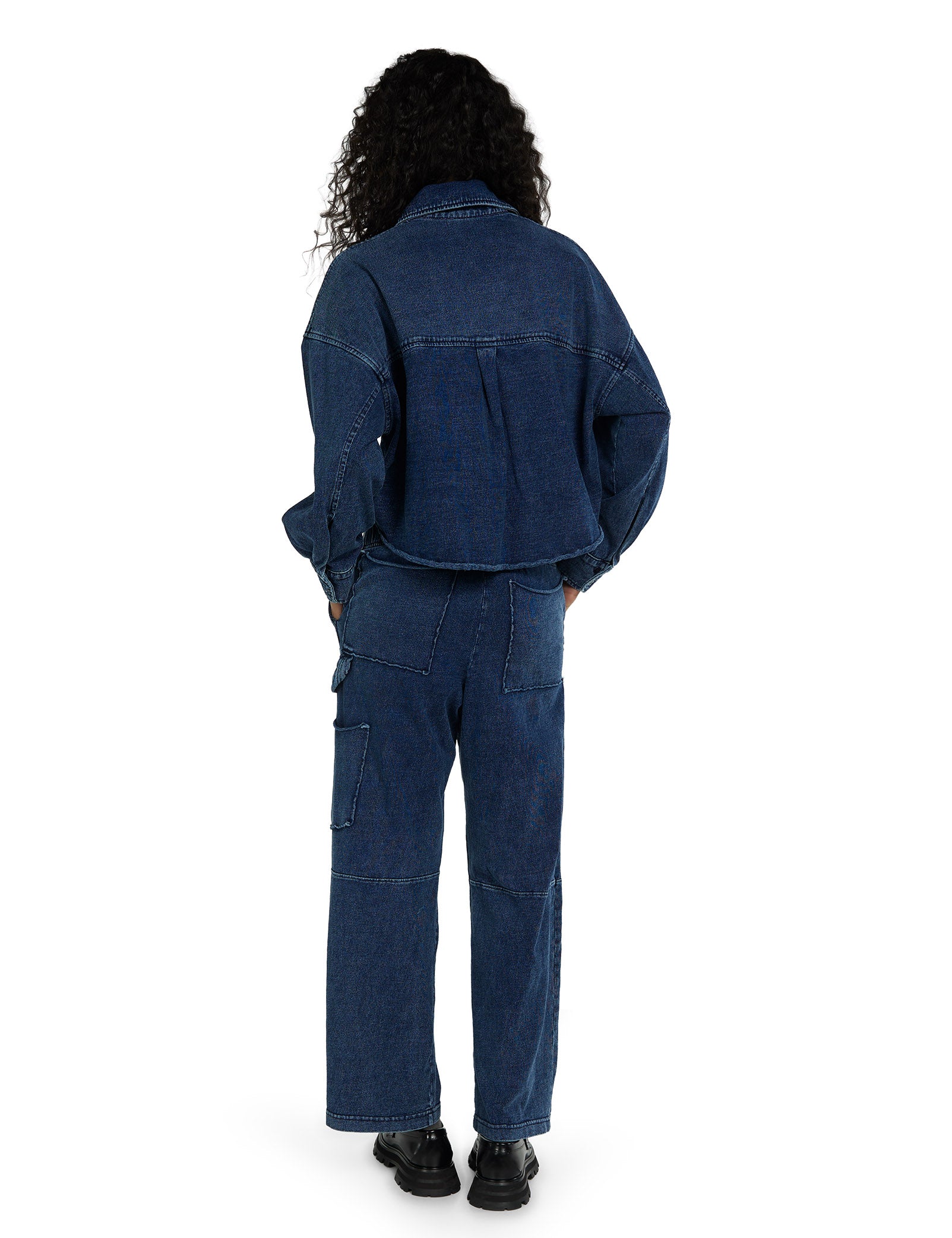 Coopa Oversized Crop Button Up