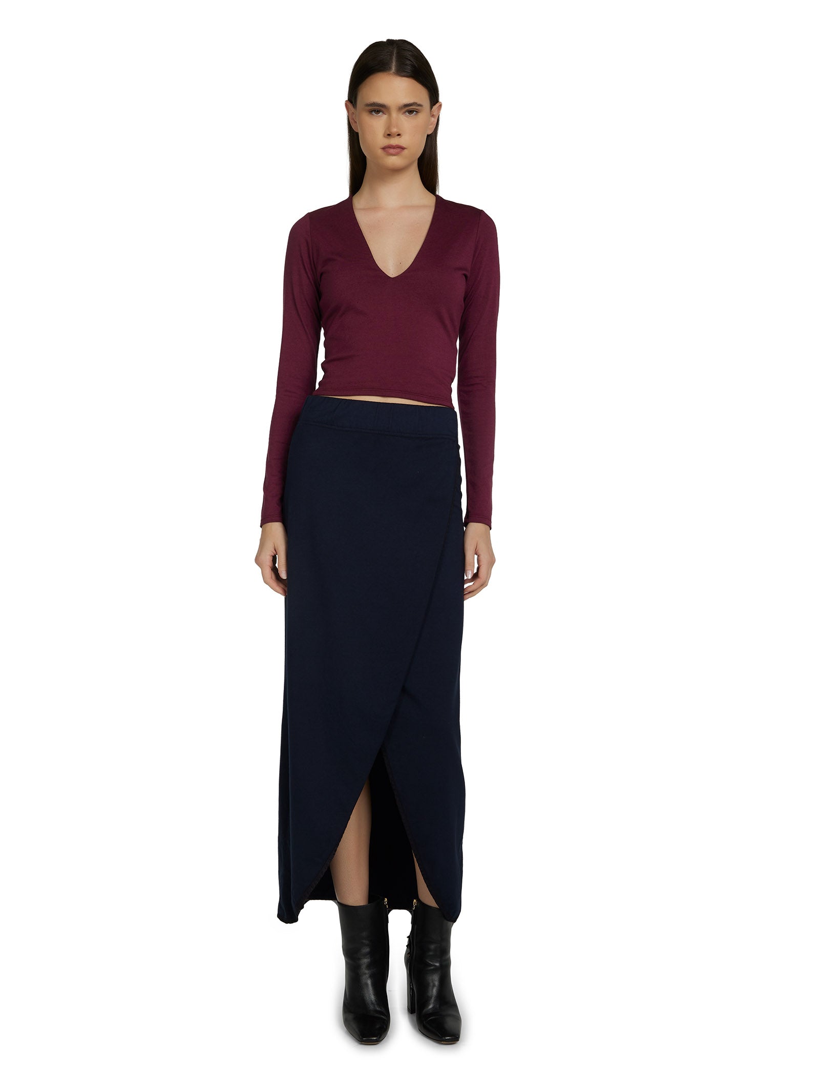 Milly Scallop Wrap Skirt
