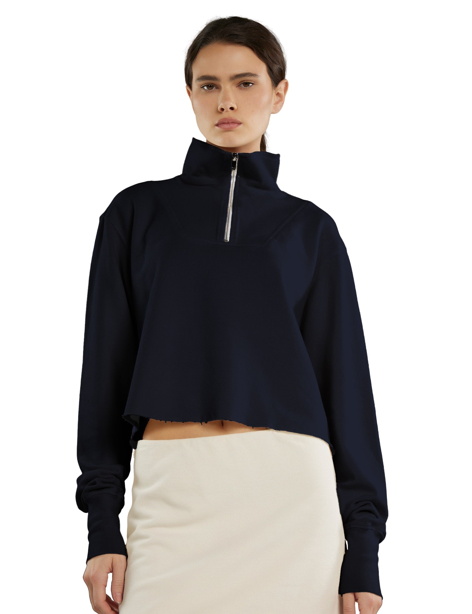 Haley Crop Half Zip Pullover