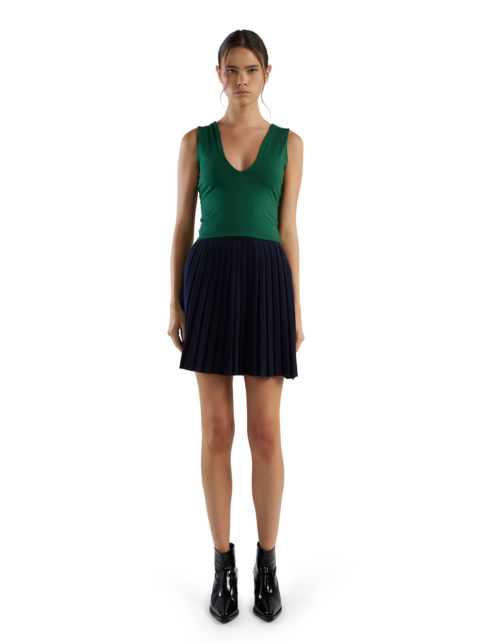 Paulina Box Pleat Tennis Skirt