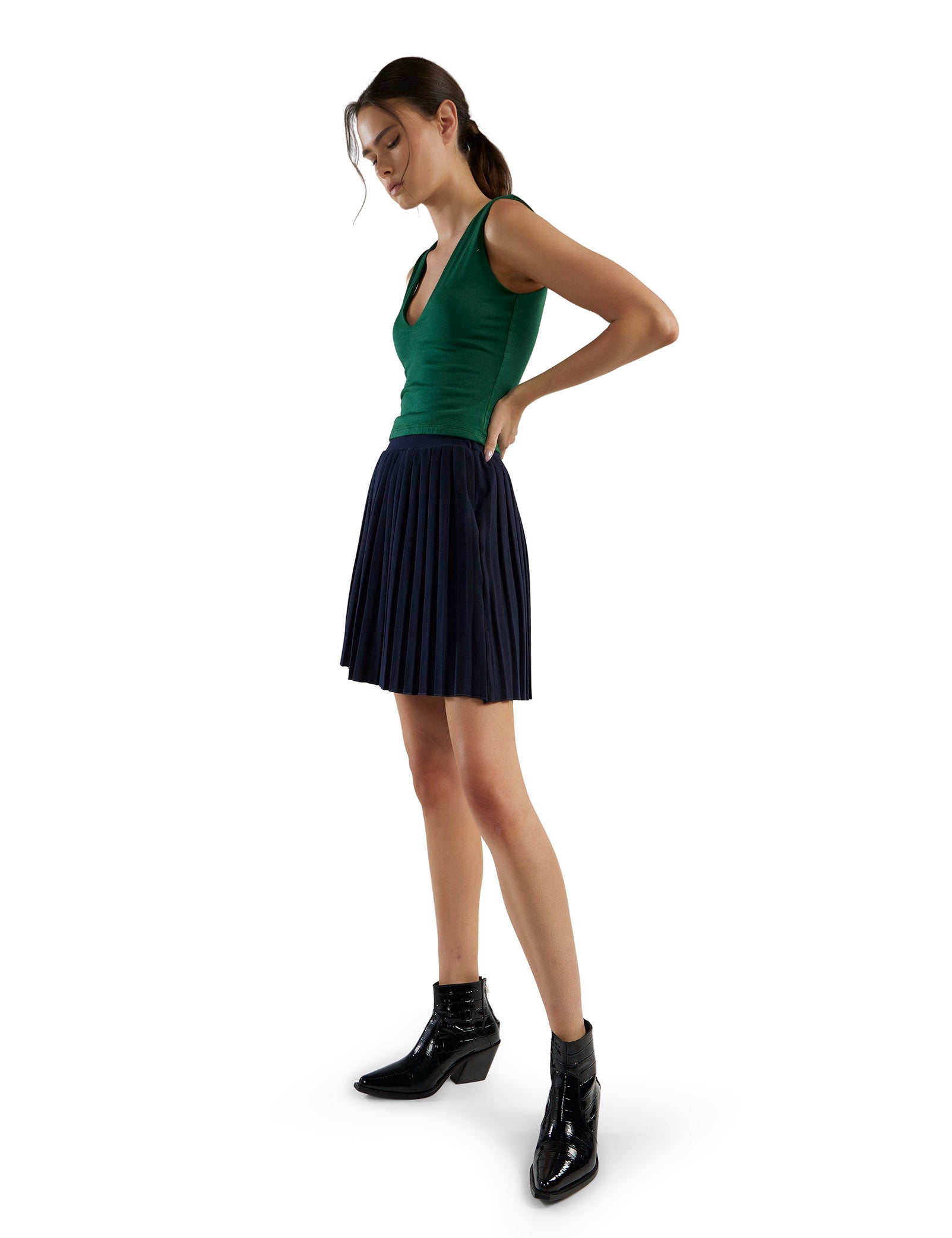 Paulina Box Pleat Tennis Skirt