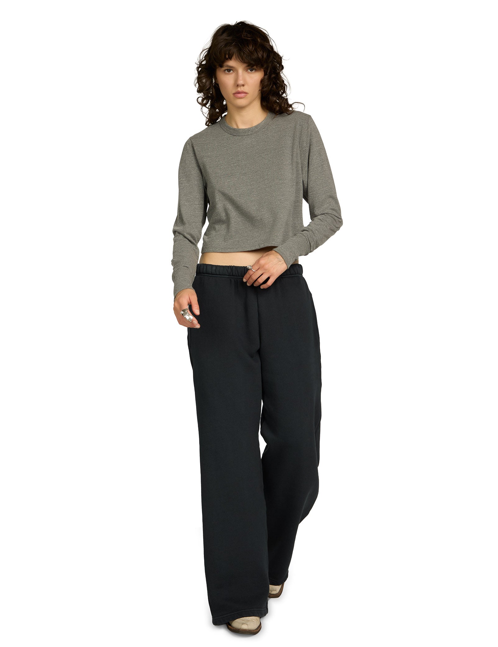 Mert Long Sleeve Crop Tee