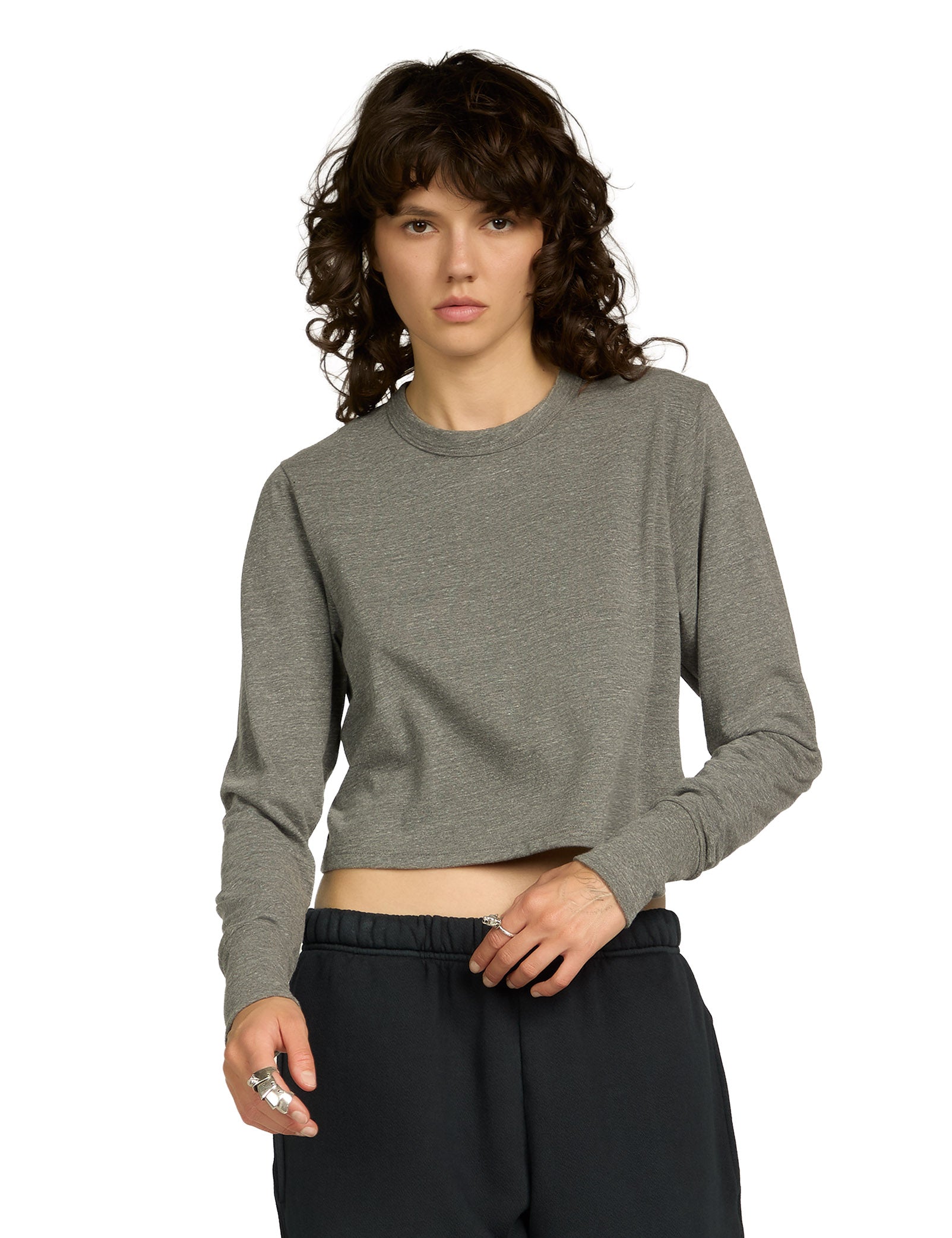 Mert Long Sleeve Crop Tee