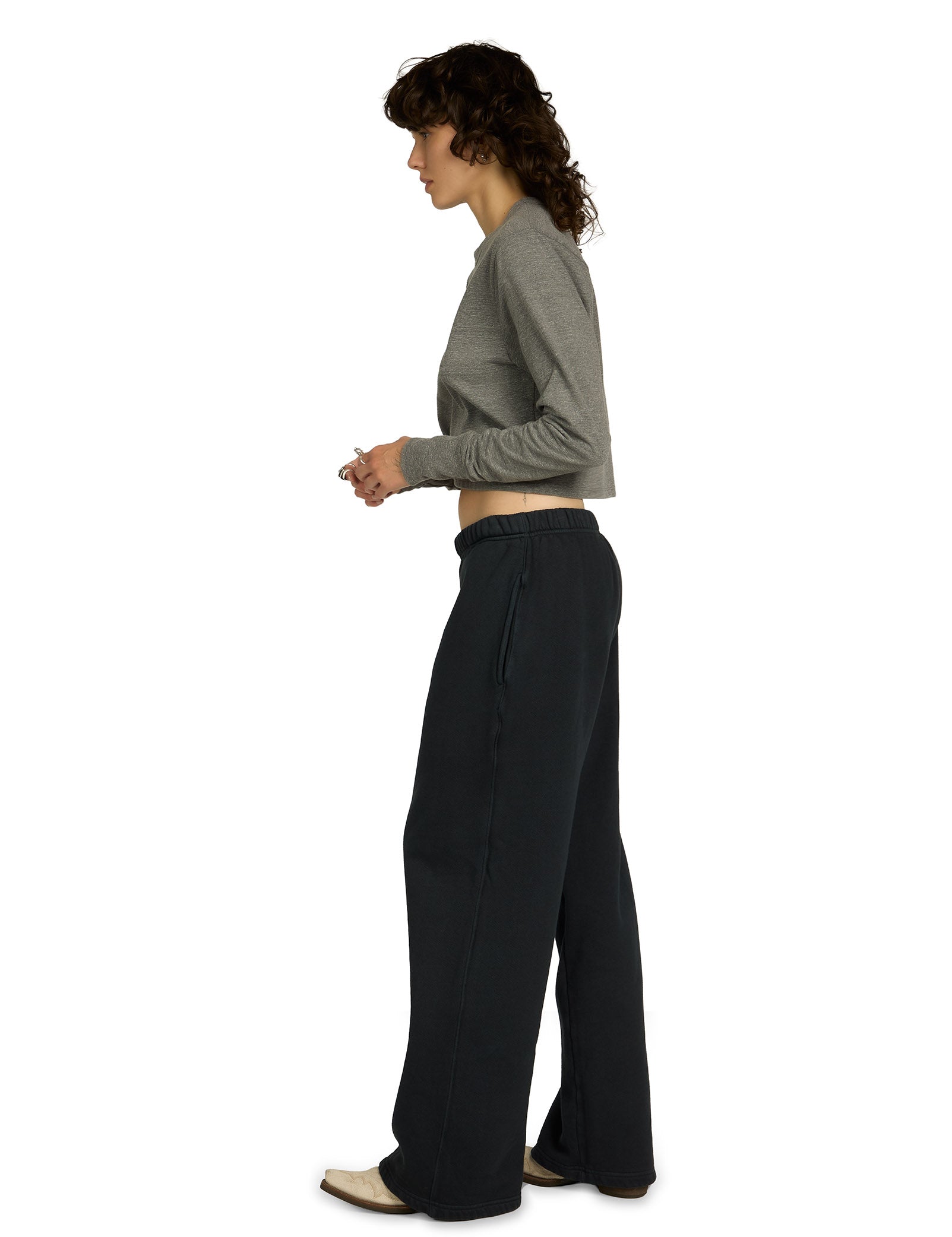 Mert Long Sleeve Crop Tee