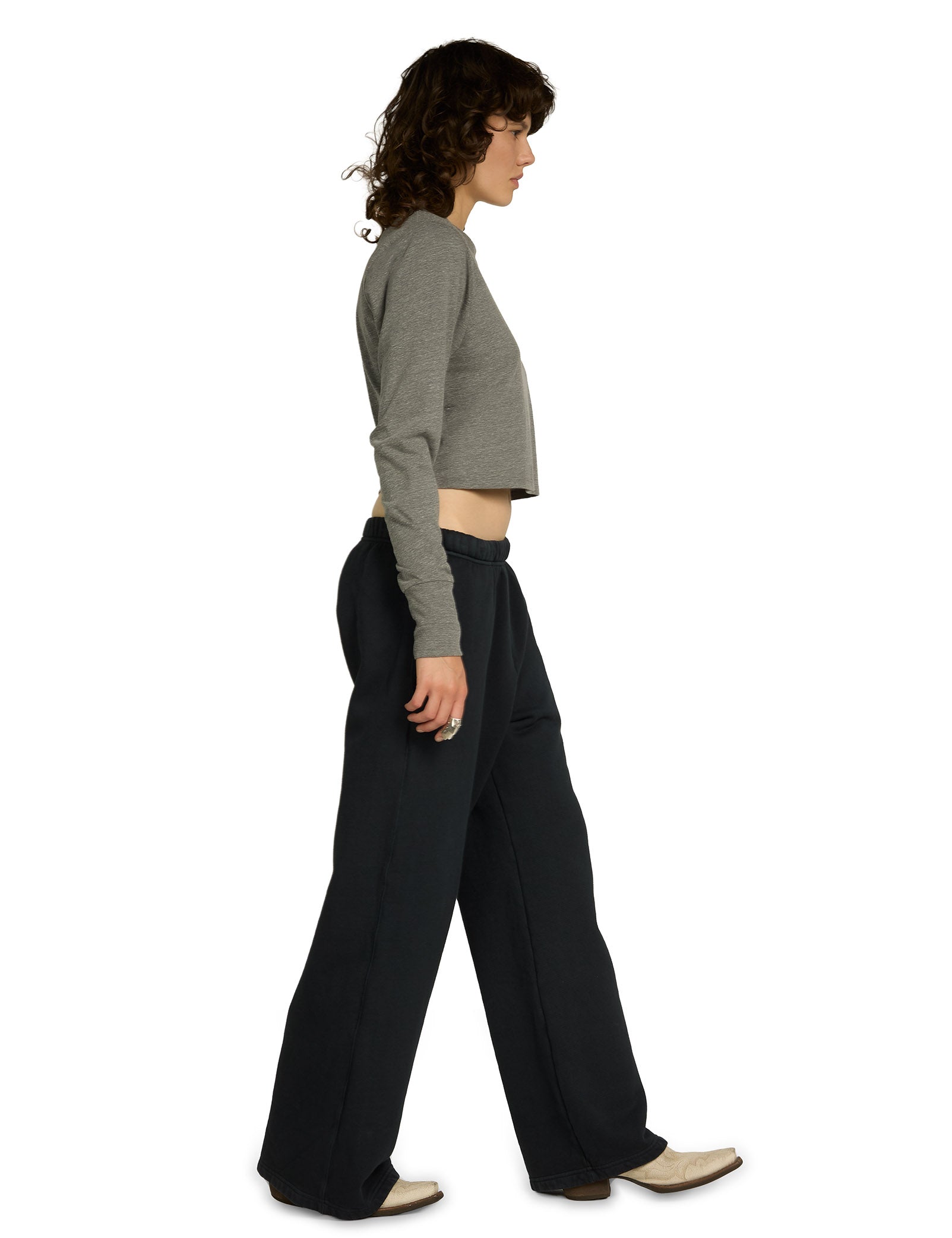 Mert Long Sleeve Crop Tee