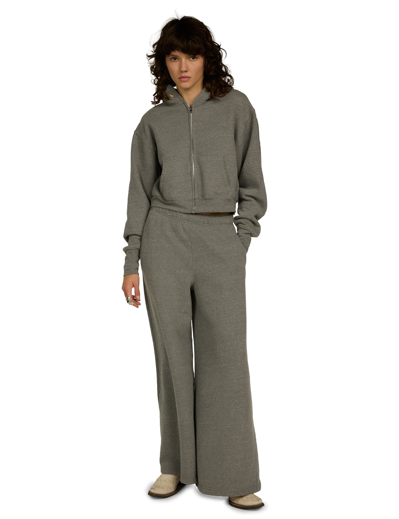 Zendaya Crop Zip Hoodie