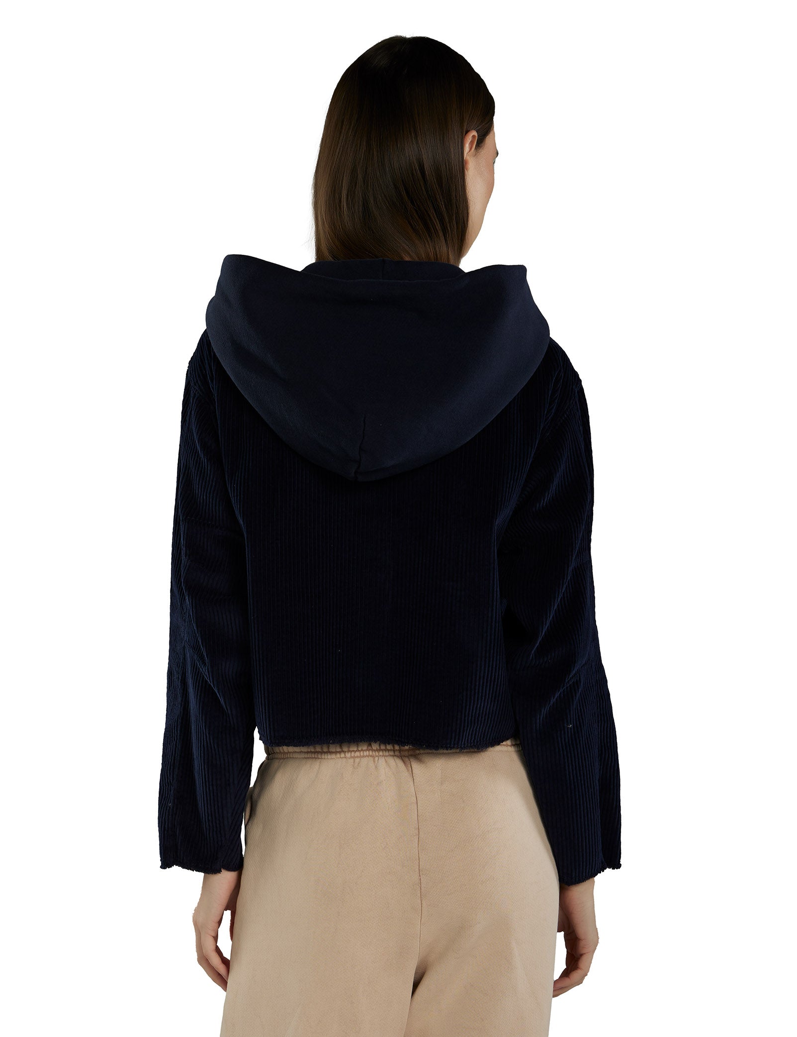 Rosa Raw Zip Hoodie