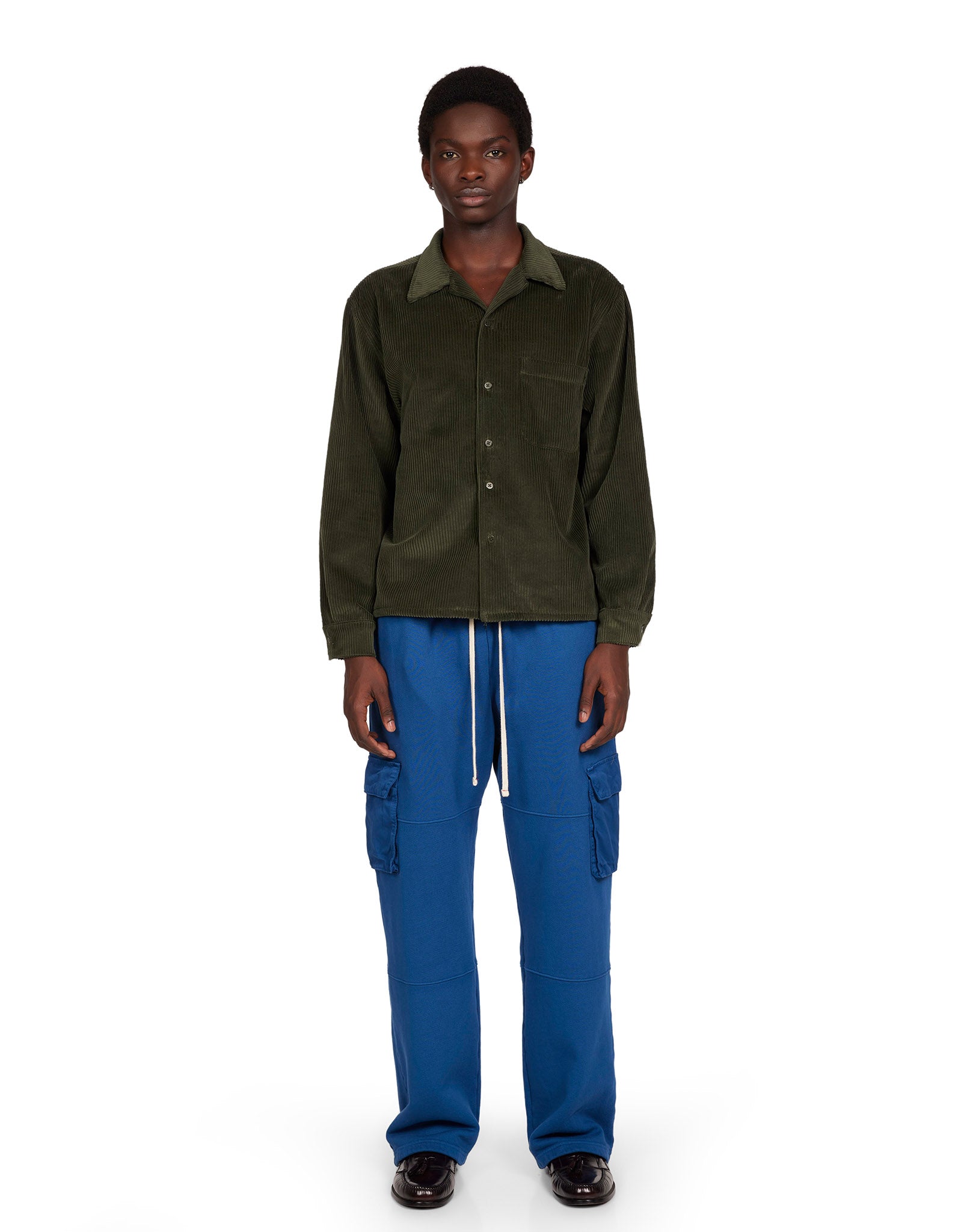 Wide Wale Corduroy L/S Cuban Shirt