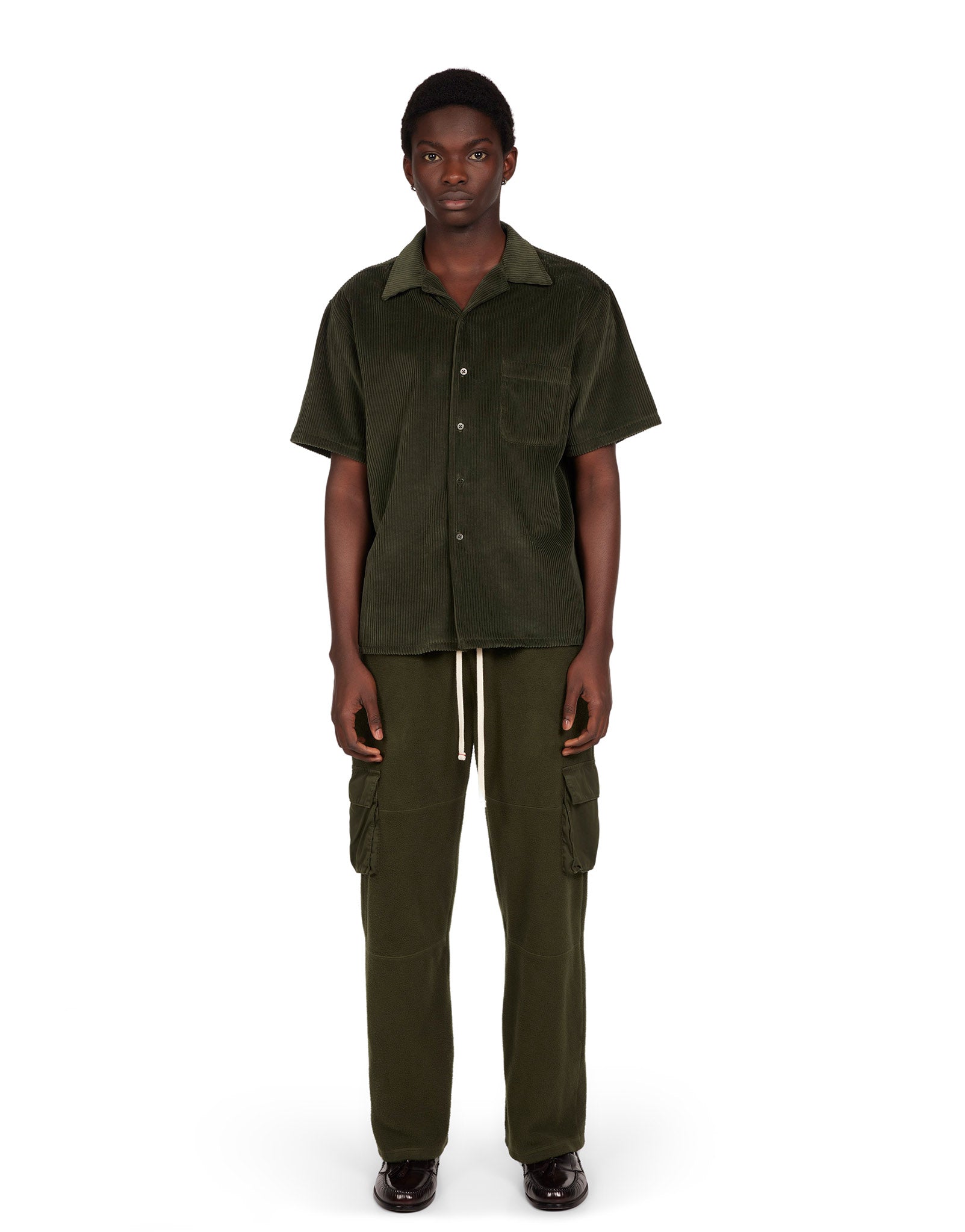 Wide Wale Corduroy Cuban Shirt