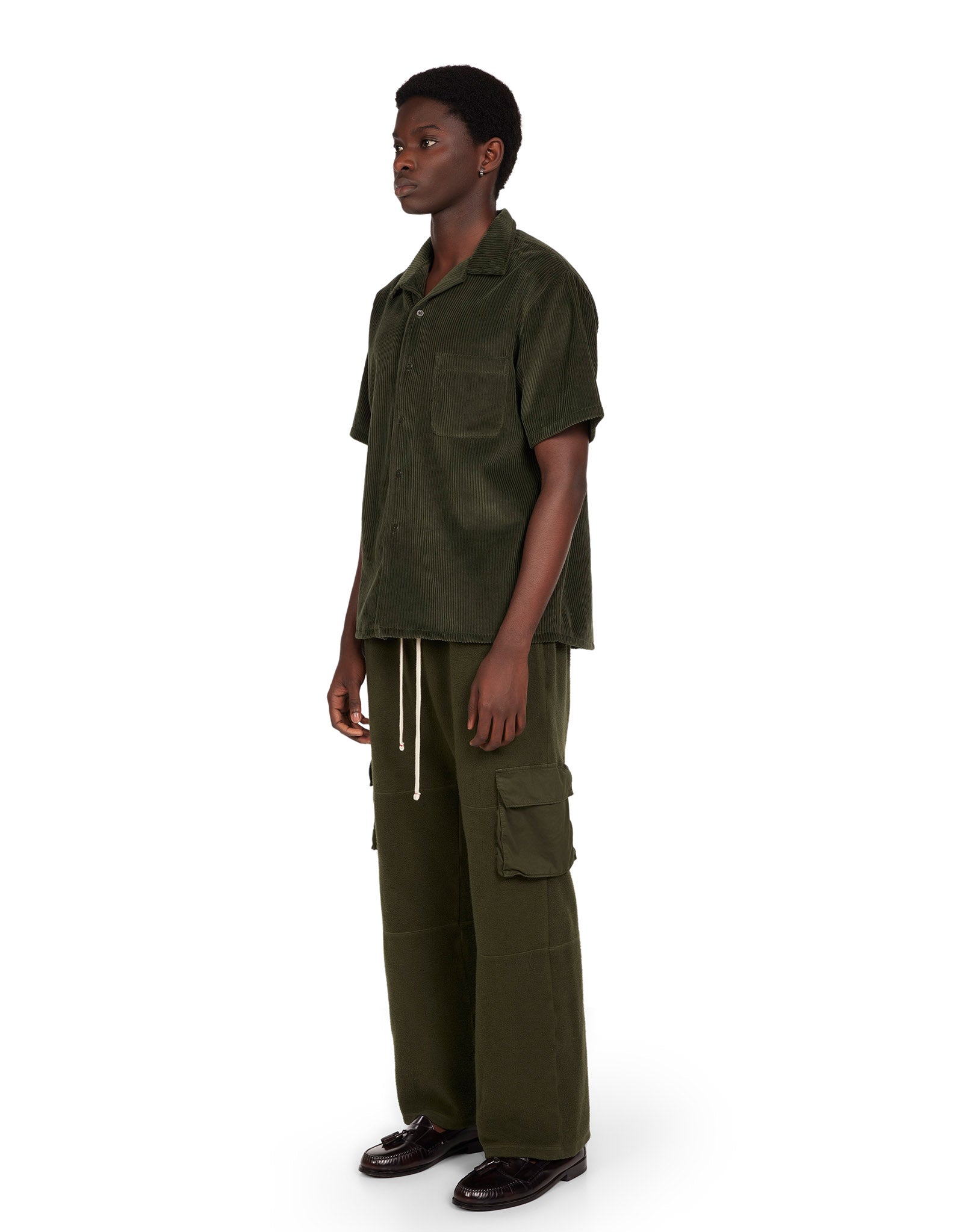 Wide Wale Corduroy Cuban Shirt