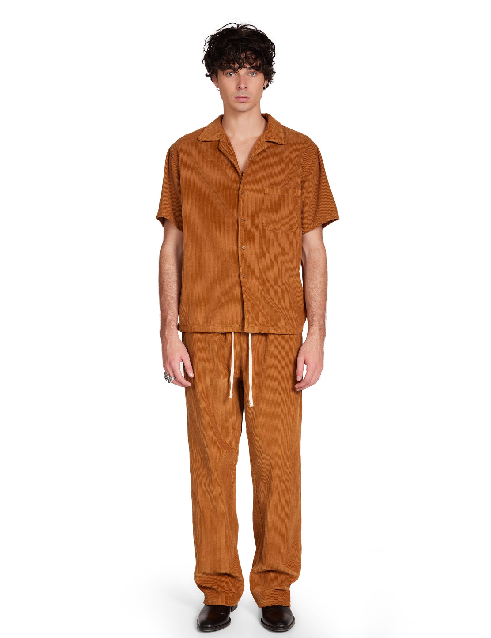 Wide Wale Corduroy Cuban Shirt