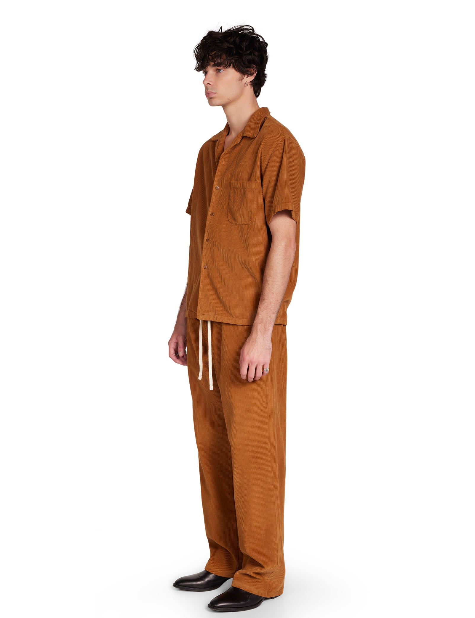 Wide Wale Corduroy Cuban Shirt