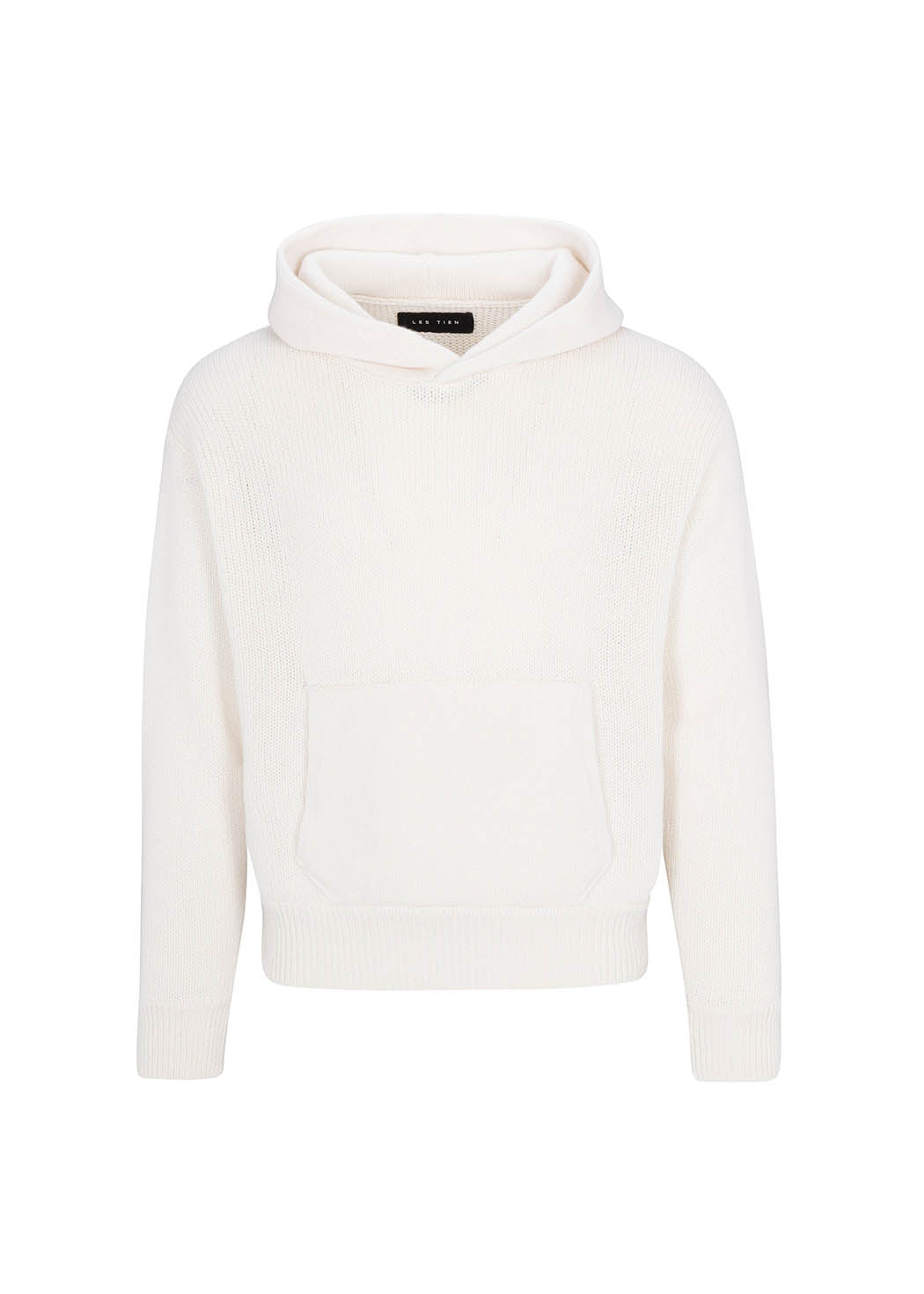 Cable Knit Cashmere Crop Hoodie